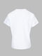 Біла футболка  з малюнком та підвернутими рукавами | 6818428 | фото 10