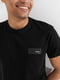 Чорна футболка з логотипом бренду | 6818462 | фото 3