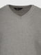 Пуловер з V-подібним вирізом сірий | 6818540 | фото 8