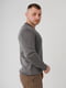 Пуловер з V-подібним вирізом сірий | 6818541 | фото 2