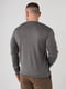 Пуловер з V-подібним вирізом сірий | 6818541 | фото 3