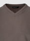 Пуловер з V-подібним вирізом сірий | 6818541 | фото 8