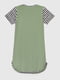 Нічна сорочка бавовняна зелена з принтом | 6818628 | фото 10