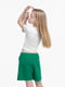 Зелені шорти з прорізними кишенями | 6818723 | фото 5