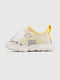 Кросівки жовто-білі на шнурівці | 6818933 | фото 3