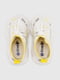 Кросівки жовто-білі на шнурівці | 6818933 | фото 6