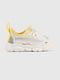 Кросівки жовто-білі на шнурівці | 6818956 | фото 2