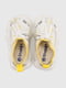 Кросівки жовто-білі на шнурівці | 6818956 | фото 6