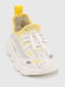Кросівки жовто-білі на шнурівці | 6818956 | фото 8