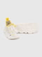 Кросівки жовто-білі на шнурівці | 6818956 | фото 9