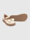 Туфлі з екошкіри молочного кольору, декоровані бантом та візерунком | 6818985 | фото 5