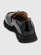 Чорні лаковані туфлі з екошкіри, декоровані металевою пряжкою з ведмедиком | 6818987 | фото 7