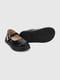 Чорні туфлі з екошкіри, декоровані металевою пряжкою | 6818991 | фото 5