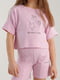 Костюм рожевий: футболка та шорти | 6818997 | фото 3