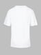 Біла футболка з декоративно обробленим низом та рукавами | 6819019 | фото 10