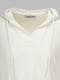 Біла футболка зі спущеною лінією плеча та капюшоном | 6819020 | фото 7