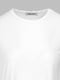Біла футболка з асиметричним заокругленим низом | 6819021 | фото 8