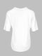 Біла футболка з асиметричним заокругленим низом | 6819021 | фото 9