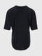 Темно-сіра футболка з асиметричним заокругленим низом | 6819026 | фото 8