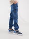 Джинси сині з карманами | 6819044 | фото 3
