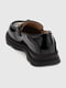Чорні туфлі з екошкіри, декоровані металевою пряжкою з ведмедиком | 6819097 | фото 7