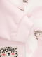 Костюм рожево-білий в принт: боді, кофта та штани | 6819160 | фото 6