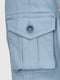 Блакитні подовжені шорти з накладними кишенями | 6819163 | фото 4