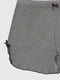 Сірі піжамні шорти в рубчик | 6819167 | фото 2