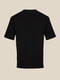 Чорна футболка з малюнком бренду | 6819196 | фото 2