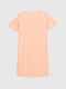 Нічна сорочка бавовняна персикова з принтом | 6819218 | фото 4