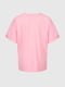 Рожева футболка з розрізами по боках | 6819221 | фото 9