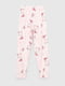 Піжама бавовняна рожева з принтом | 6819315 | фото 9