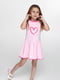 Сукня літня рожева з сердечком | 6819367 | фото 5
