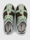Кросівки кольору хакі на шнурівці | 6819453 | фото 9
