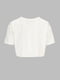 Укорочена футболка вільного крою біла | 6819481 | фото 9
