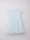 Сукня пліссована блакитна з бавовни | 6819486 | фото 4