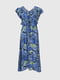 Сукня синя з принтом | 6819514 | фото 9