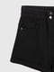Короткі джинсові шорти чорного кольору з підворотом | 6819578 | фото 8
