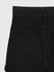 Короткі джинсові шорти чорного кольору з підворотом | 6819578 | фото 9