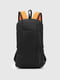 Рюкзак чорний з помаранчевими ручками | 6819610 | фото 2