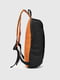 Рюкзак чорний з помаранчевими ручками | 6819610 | фото 4