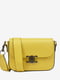 Желтая кожаная сумка через плечо | 6820390 | фото 2