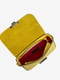 Желтая кожаная сумка через плечо | 6820390 | фото 4