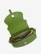 Зеленая кожаная сумка через плечо | 6820399 | фото 4