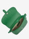 Зеленая кожаная сумка через плечо | 6820420 | фото 4