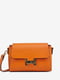 Оранжевая кожаная сумка через плечо | 6820427 | фото 2