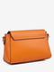 Оранжевая кожаная сумка через плечо | 6820427 | фото 3