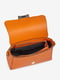 Оранжевая кожаная сумка через плечо | 6820427 | фото 4