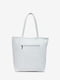 Біла шкіряна сумка-шопер | 6820490 | фото 3