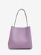 Кожаная сумка-шопер лавандового цвета | 6820494 | фото 2